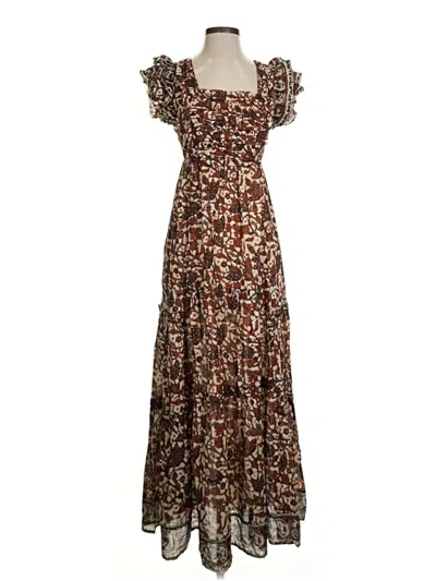 Pre-owned Love The Label Casual Dress In Brown