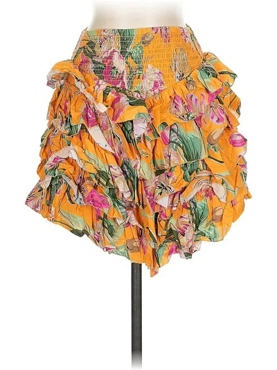 Pre-owned Love The Label Casual Skirt In Yellow