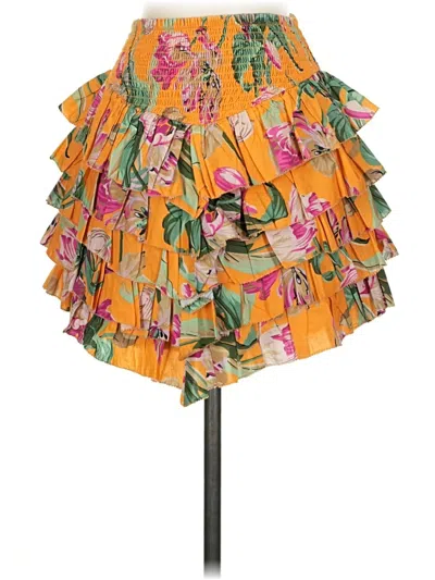 Pre-owned Love The Label Casual Skirt In Yellow