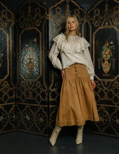 Love The Label Christine Skirt In Brown