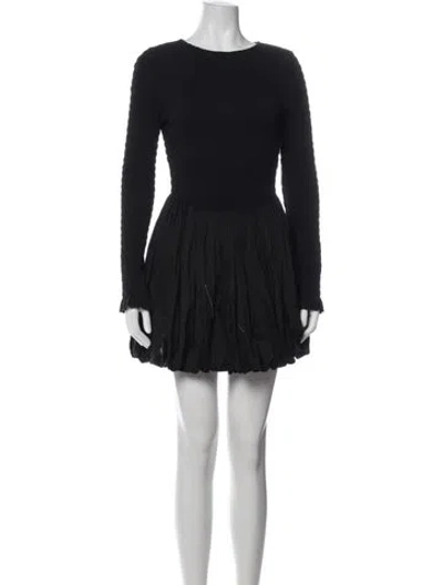 Pre-owned Love The Label Crew Neck Mini Dress W/ Tags In Black