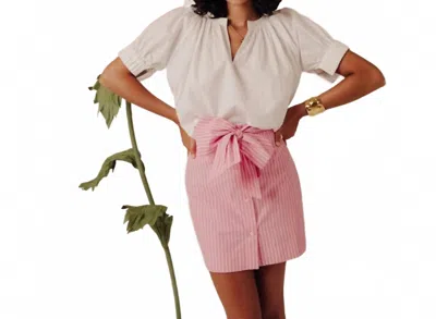 Love The Label Dawson Short Sleeve Top In White