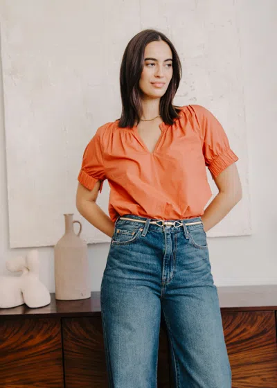 Love The Label Dawson Top In Brown