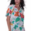 Love The Label Dawson Top Carmela Floral Print In Multi