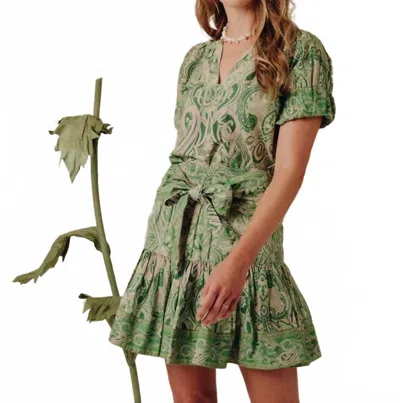 Love The Label Dawson Top In Mason Paisley Green