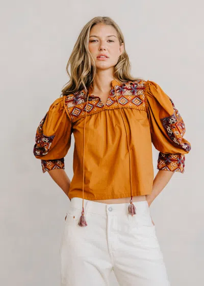 Love The Label Diella Top In Brown