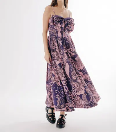Love The Label Dolcia Midi Dress In Rolling Winds Print