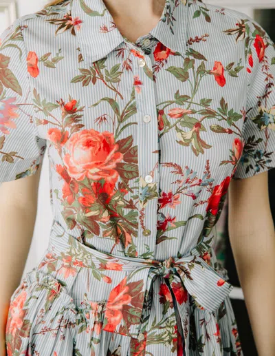 Love The Label Drew Midi Dress In Multi