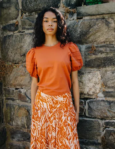 Love The Label Dylan Tee In Orange