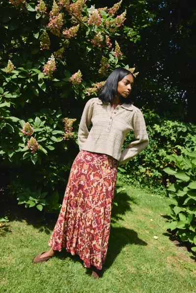 Love The Label Edith Sweater In Cafe Latte