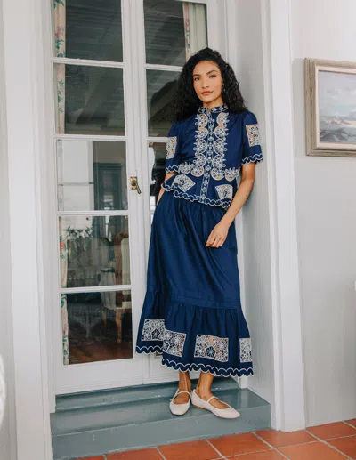 Love The Label Elizabeth Top In Blue