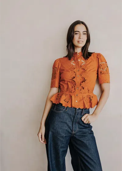Love The Label Elizabeth Top In Brown