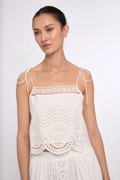Love The Label Ellie Cami Top In White