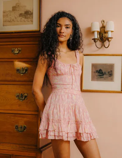 Love The Label Emma Mini Skirt In Pink