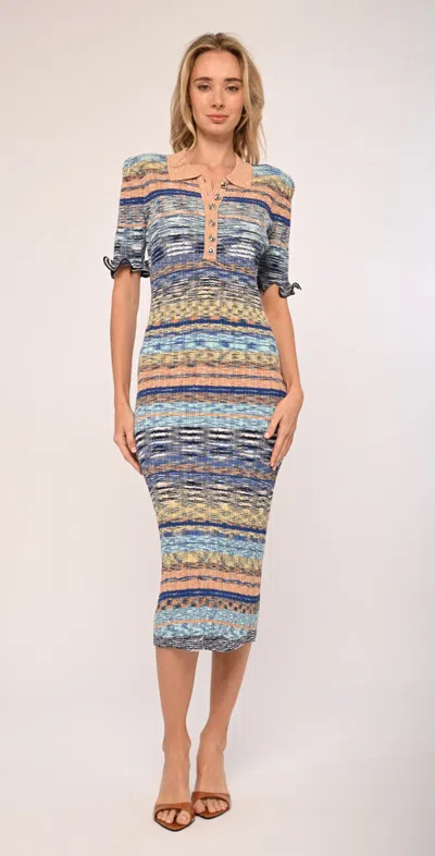 Love The Label Faye Knit Dress In Multi