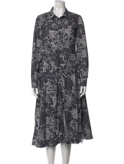 Pre-owned Love The Label Floral Print Long Dress W/ Tags In Multi