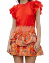 Love The Label Georgianna Skirt In Orange In Orange