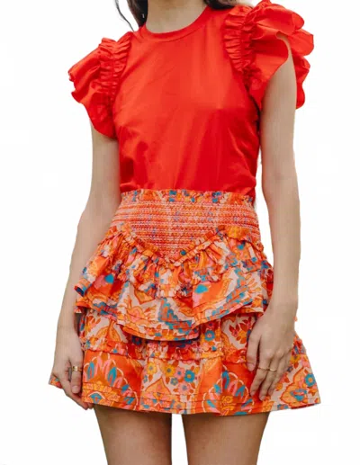 Love The Label Georgianna Skirt In Orange