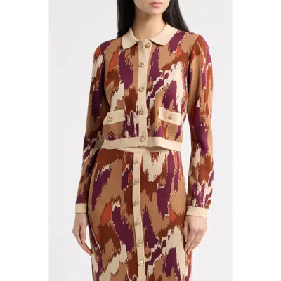 Love The Label Hattie Cardigan In Brown