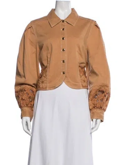 Pre-owned Love The Label Jacket In Brown