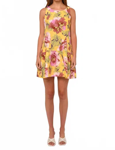Love The Label Jasmyn Mini Dress In Modern Dandy Liberty Print In Multi