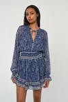 Love The Label Juliet Mini Dress In Blue
