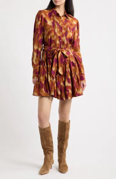 Love The Label Kay Print Minidress In Brown