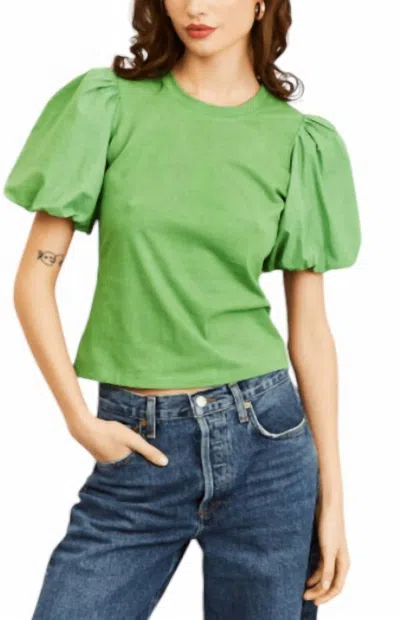 Love The Label Lali Tee Top In Mantis Green In Multi