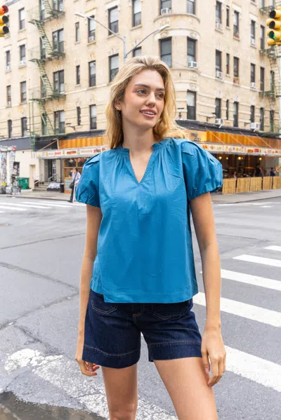 Love The Label Lia Top In Blue