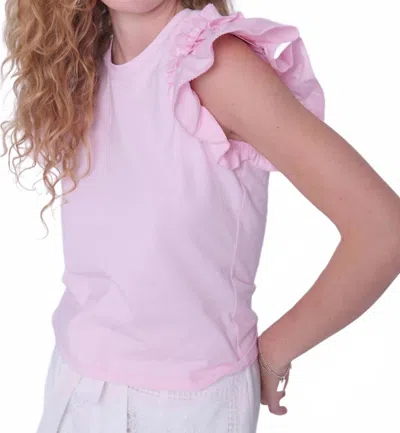 Love The Label Lili Tee In Icy Pink In Purple