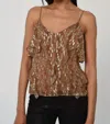 Love The Label Lilly Cami Top In Cavalier Python Print In Brown