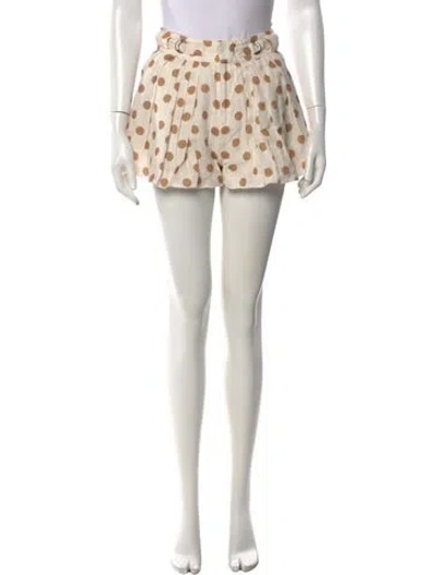 Pre-owned Love The Label Linen Mini Shorts In White