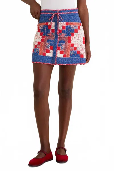 Love The Label Louise Mini Skirt In Blue