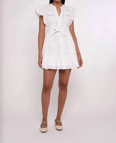 Love The Label Madelyn Mini Dress In Bright White