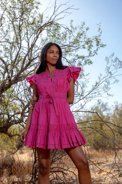 Love The Label Madelyn Mini Dress In Pink