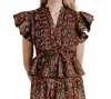 Love The Label Madelyn Top In Harlequin Print In Multi