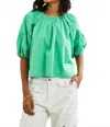 Love The Label Maeve Top In Green Paradise In Green