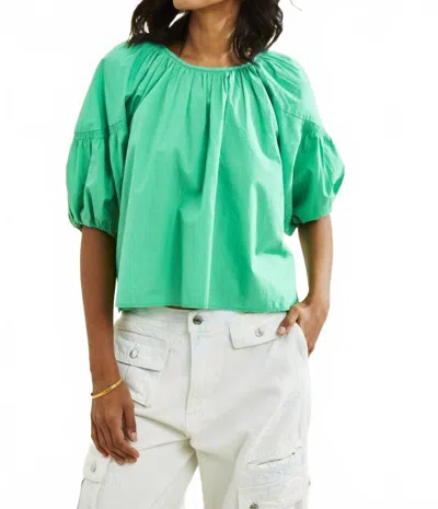 Love The Label Maeve Top In Green Paradise
