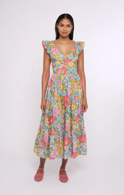 Love The Label Mari Long Dress In Multi