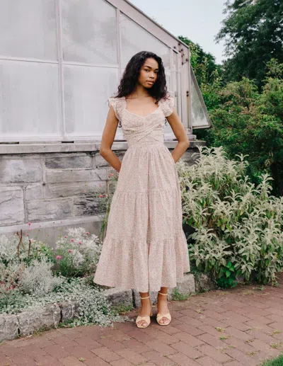 Love The Label Mari Maxi Dress In Neutral