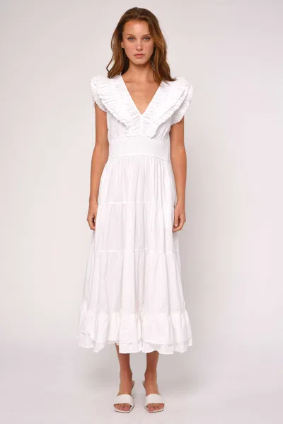 Love The Label Maribel Midi Dress In White