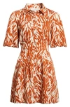 Love The Label Marta Button-up Minidress In Multi