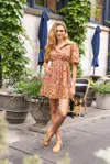 Love The Label Marta Mini Dress In Orange
