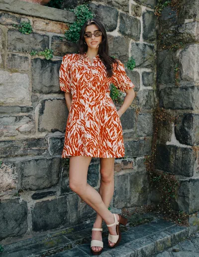 Love The Label Marta Mini Dress In Orange