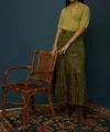 Love The Label Maura Ikat Maxi Skirt In Multi
