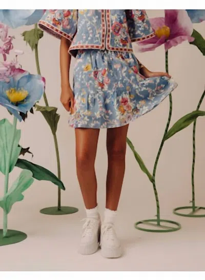 Love The Label Melie Mini Skirt In Multi