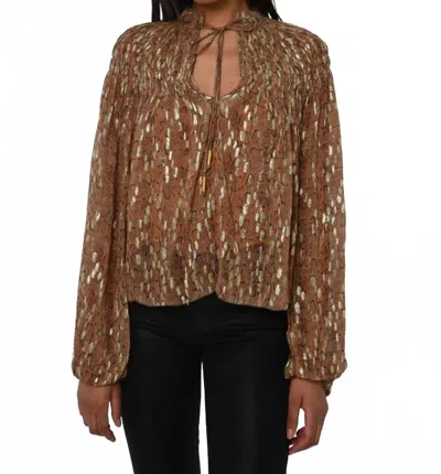 LOVE THE LABEL MEREDITH TOP IN CAVALIER PYTHON PRINT