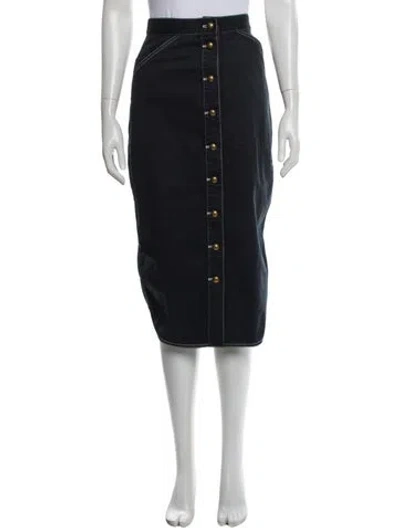 Pre-owned Love The Label Midi Length Skirt In Blue