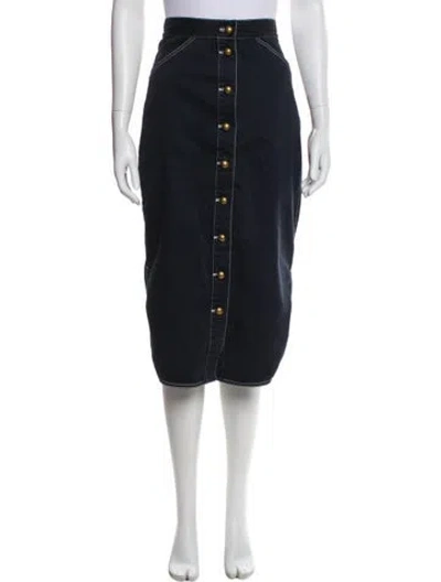 Pre-owned Love The Label Midi Length Skirt W/ Tags In Blue