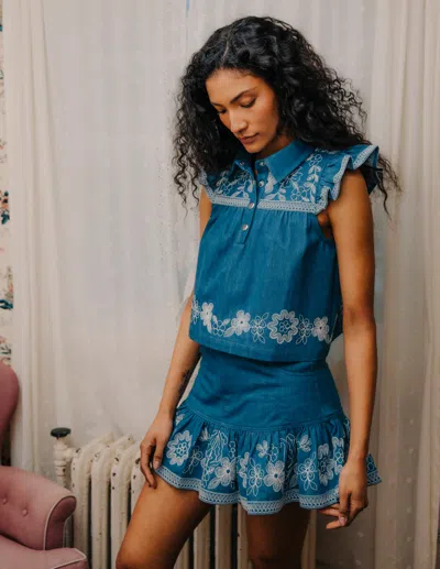 Love The Label Mika Top In Blue